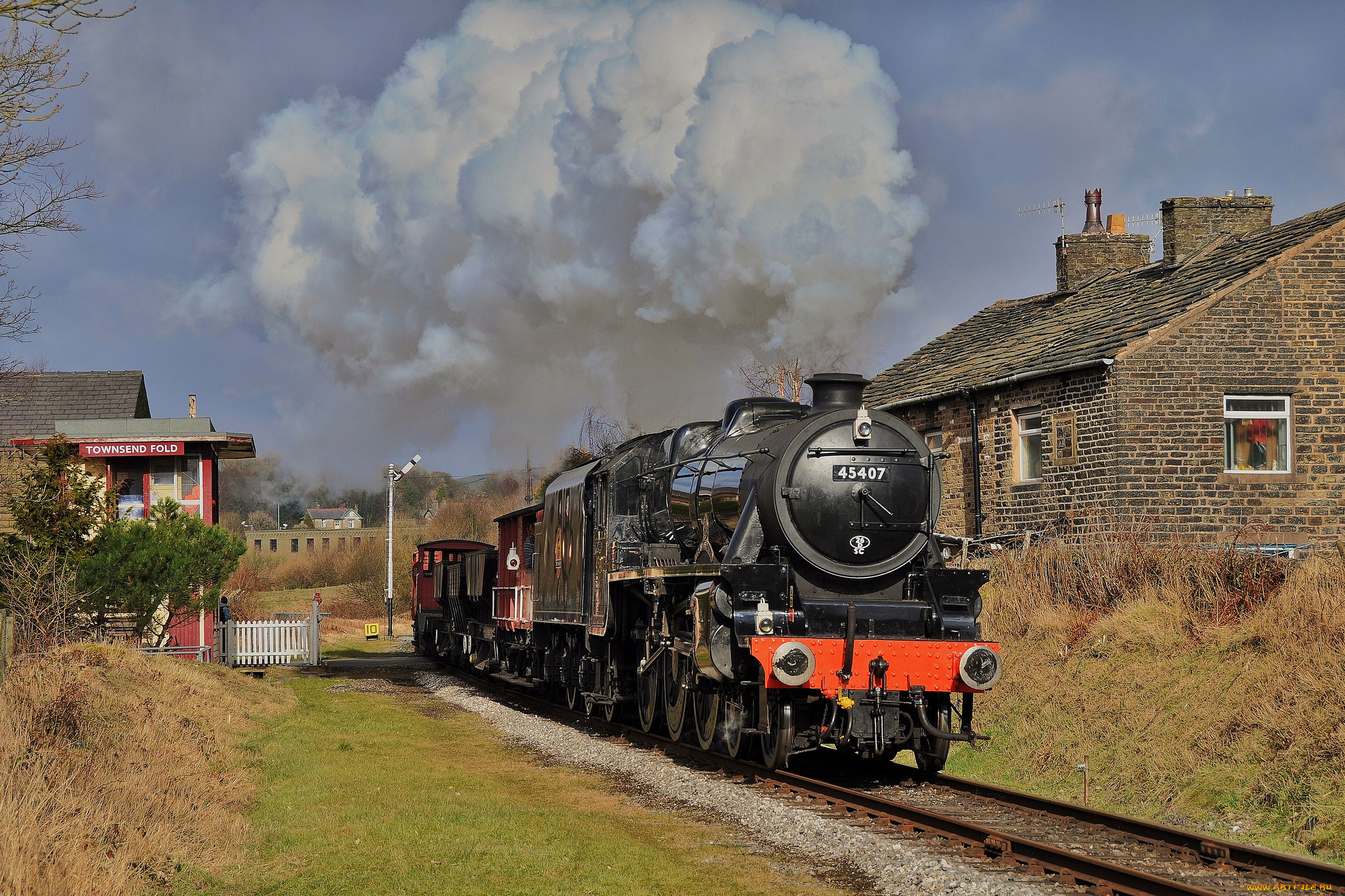 техника, паровозы, паровоз, железная, дорога, рельсы