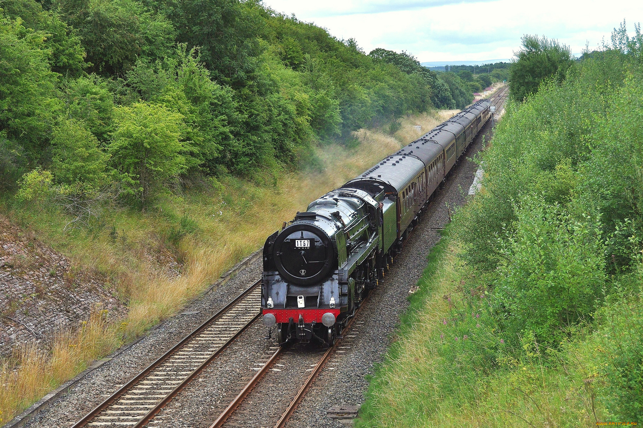 техника, паровозы, железная, дорога, рельсы, паровоз