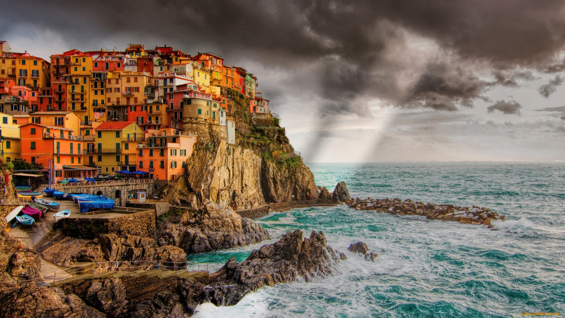 города, -, пейзажи, побережье