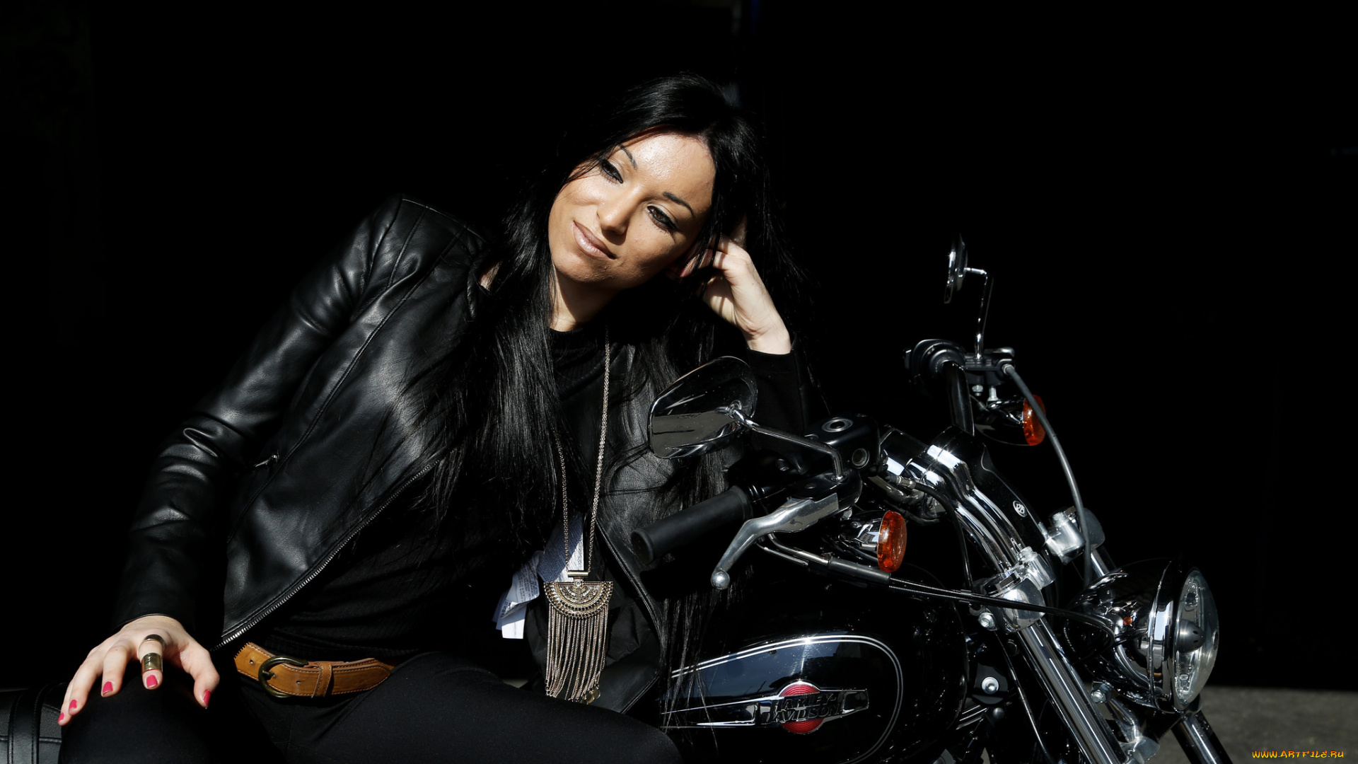 мотоциклы, мото, с, девушкой, девица, байк