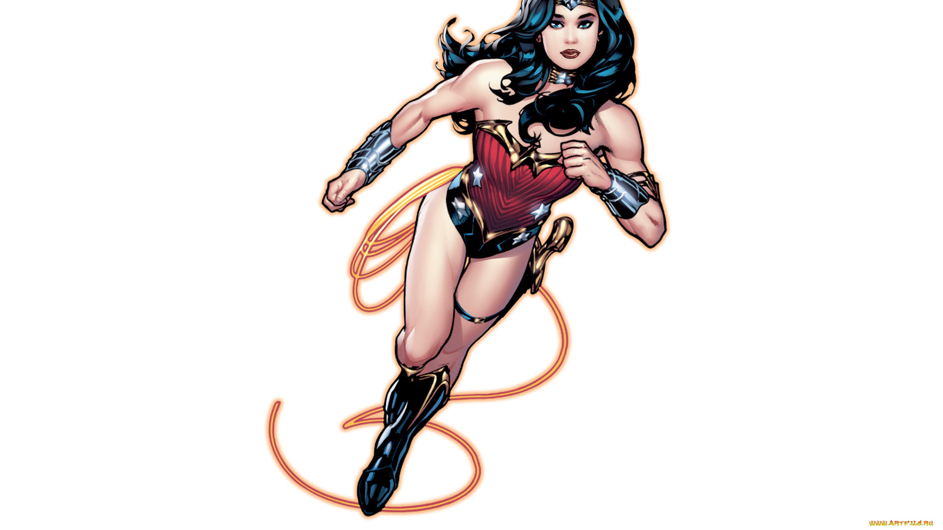 рисованное, комиксы, униформа, взгляд, девушка, фон