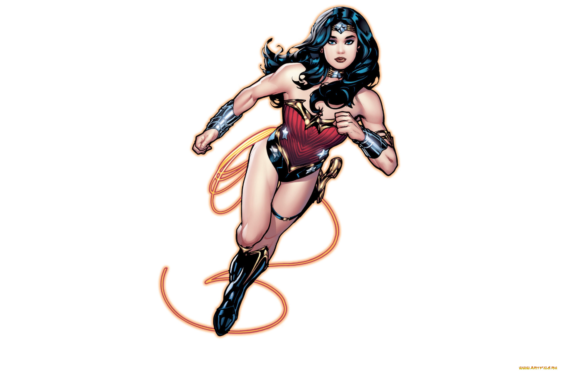 рисованное, комиксы, униформа, взгляд, девушка, фон