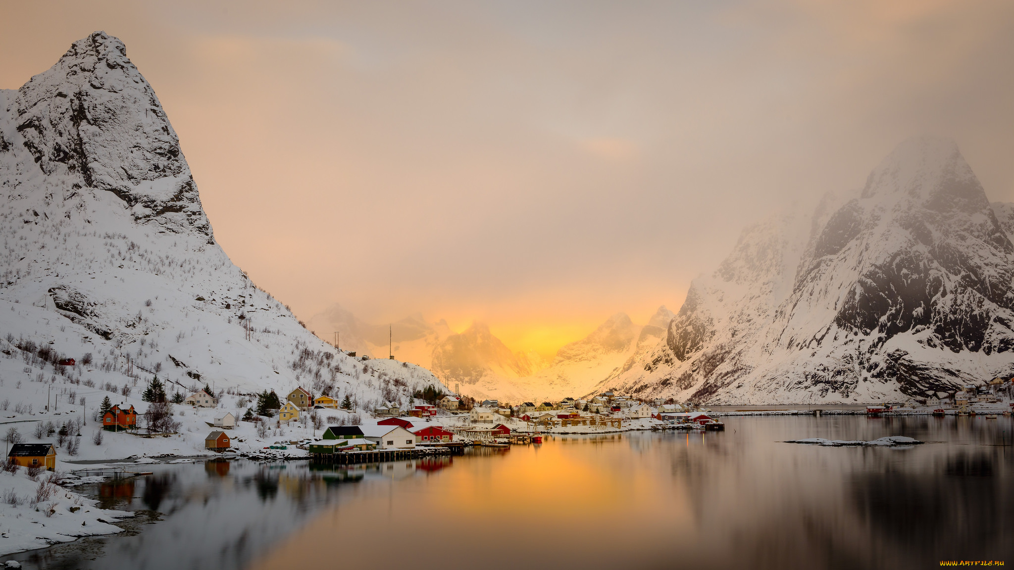 города, -, пейзажи, севера