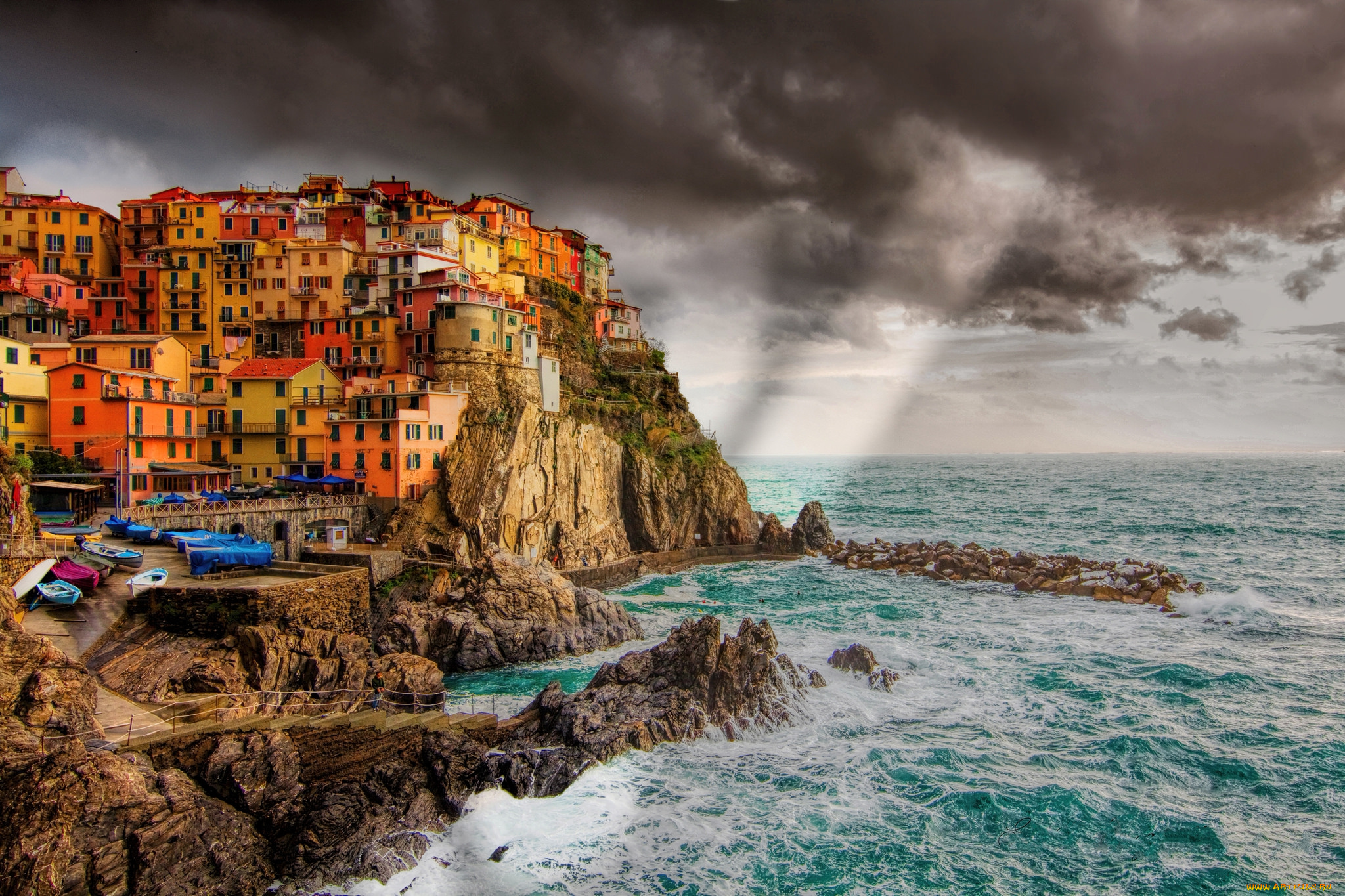 города, -, пейзажи, побережье