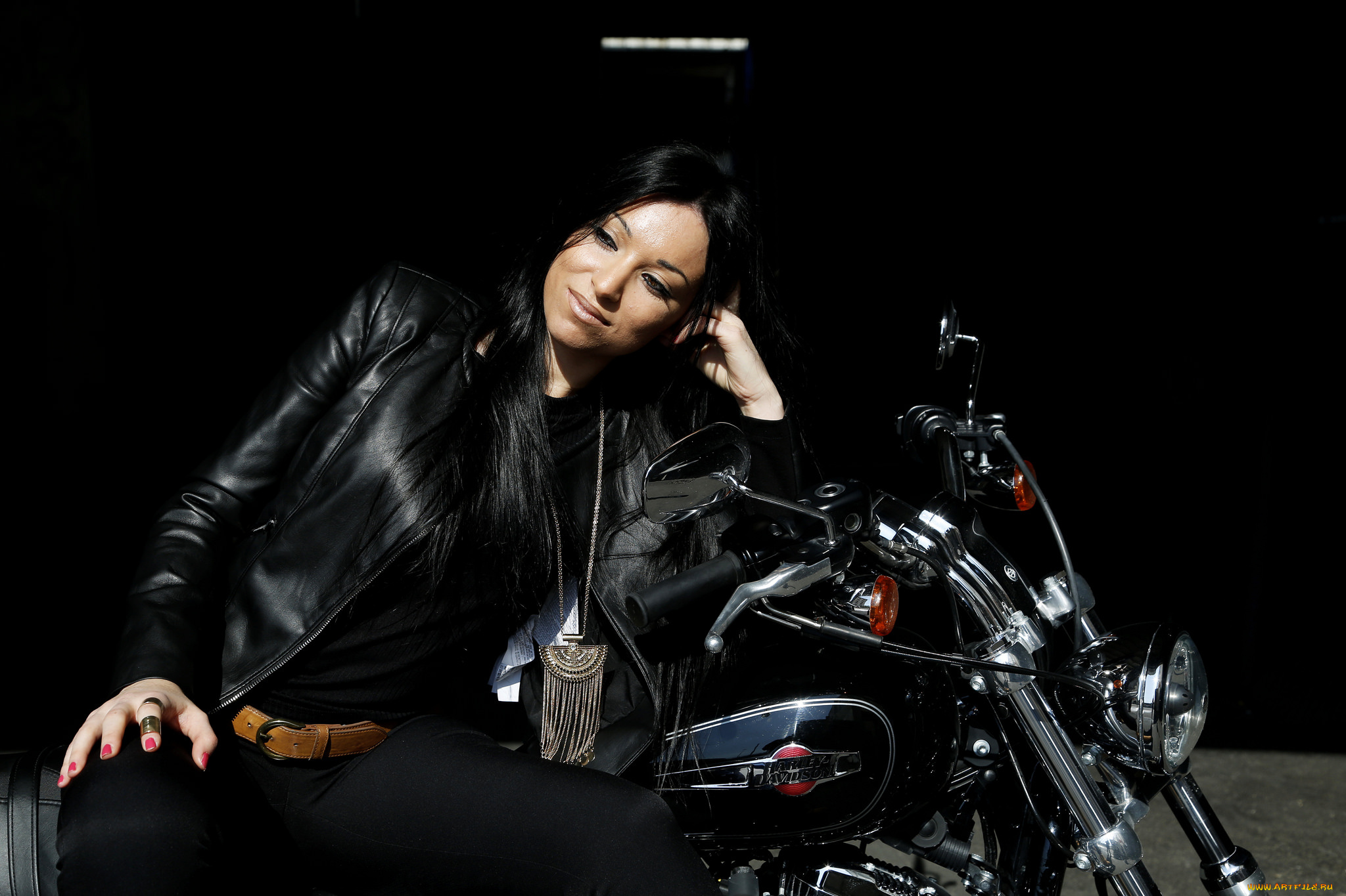 мотоциклы, мото, с, девушкой, девица, байк