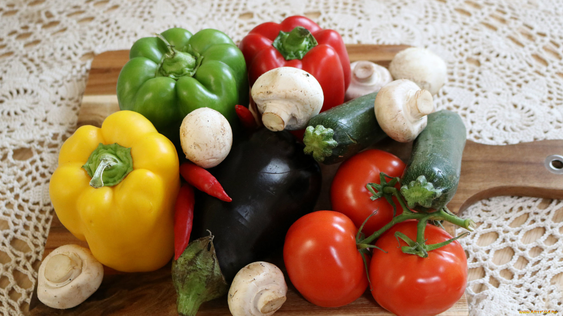еда, перец, перчики, томаты, помидоры