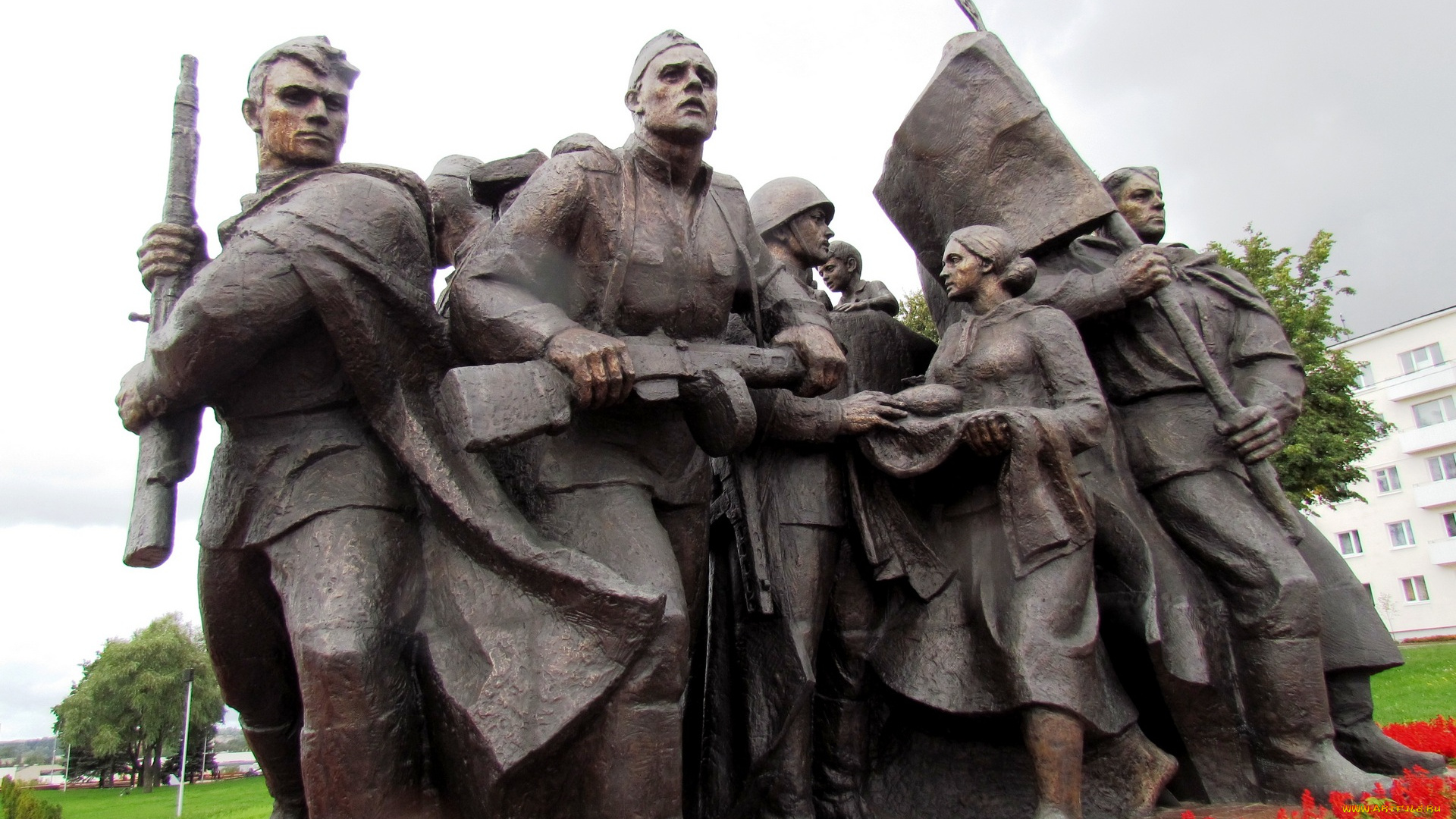 города, -, памятники, , скульптуры, , арт-объекты, витебск, стелла, беларусь, солдаты