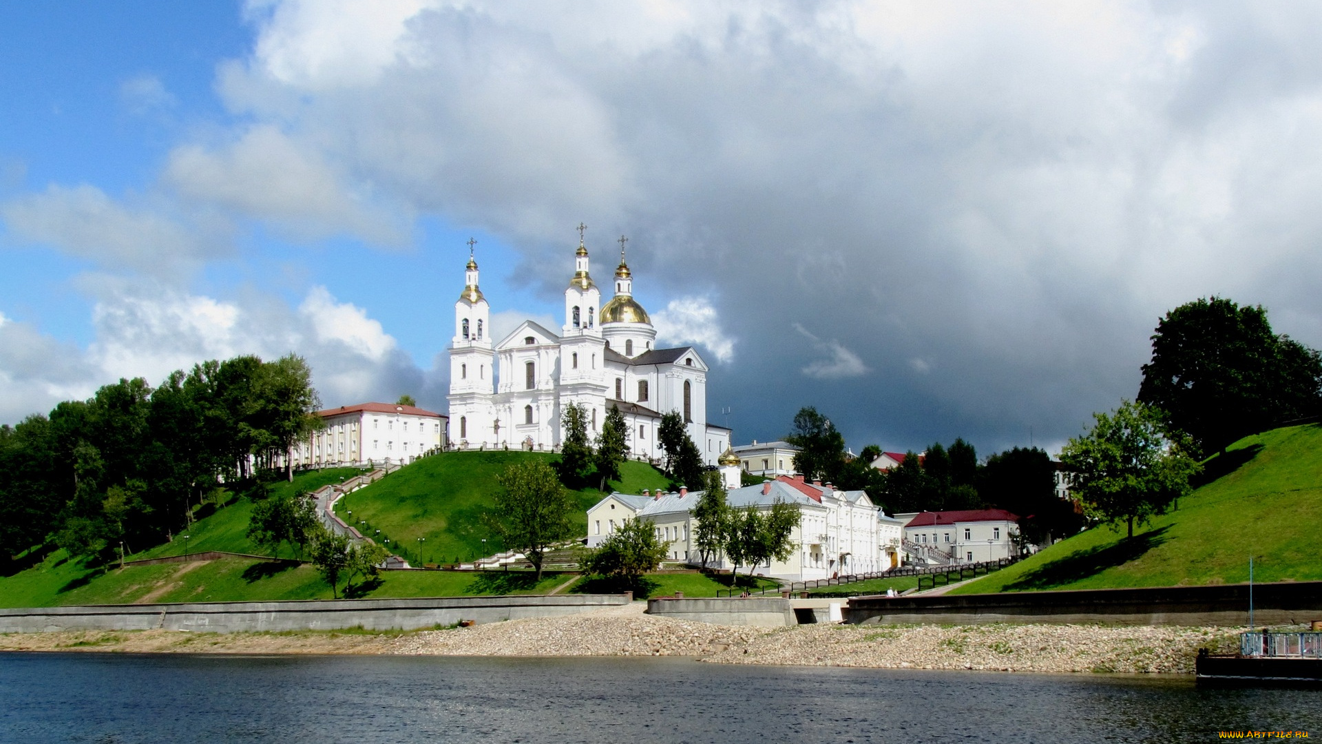 города, -, православные, церкви, , монастыри, река, беларусь, витебск, собор