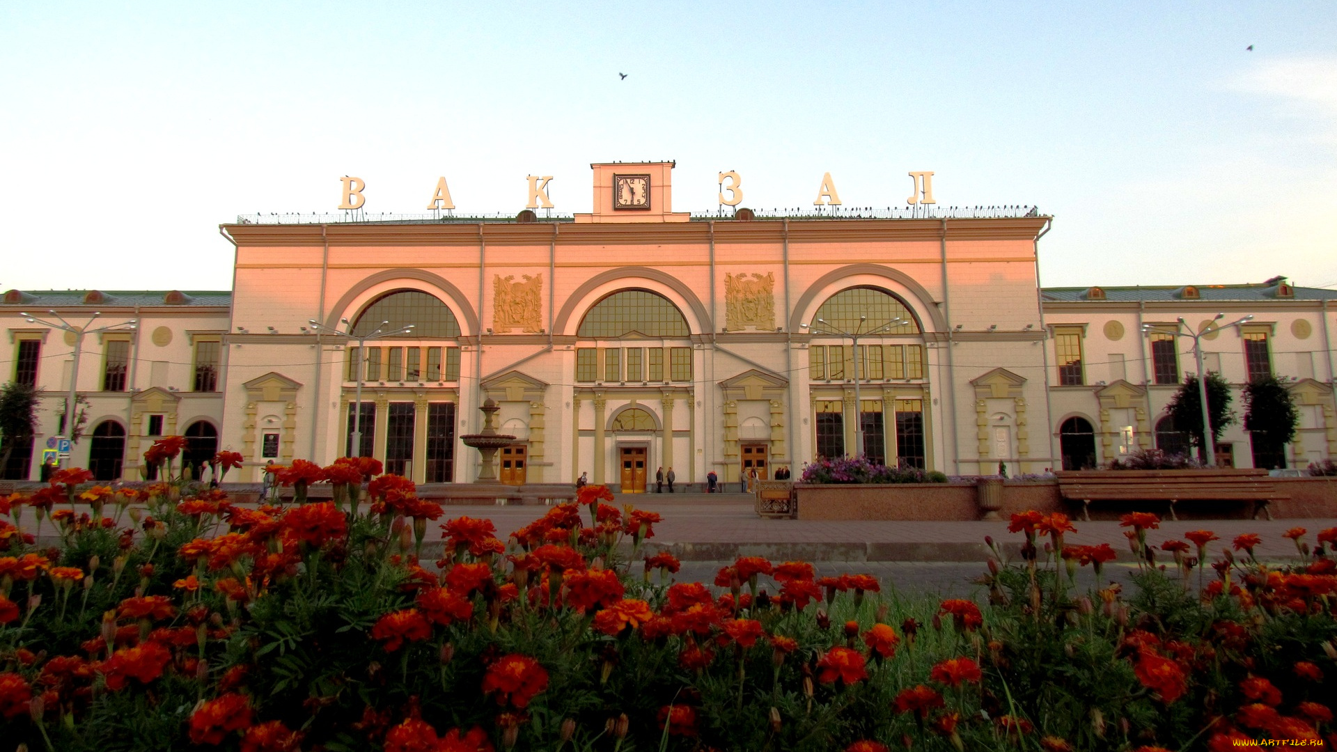 города, -, здания, , дома, вокзал, беларусь, витебск