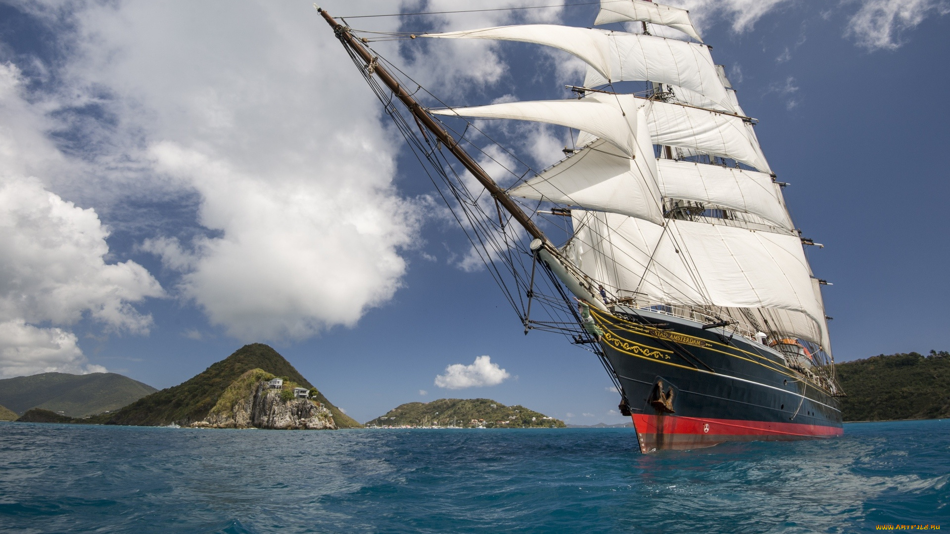 корабли, парусники, паресник