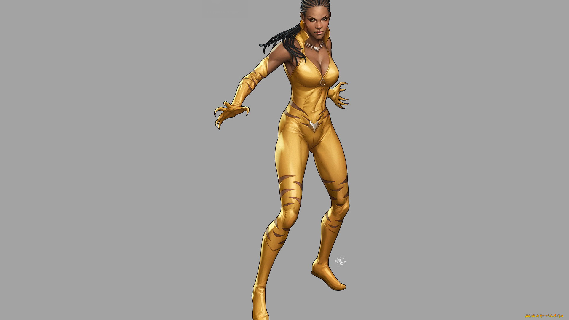 рисованное, комиксы, костюм, девушка, vixen, dc