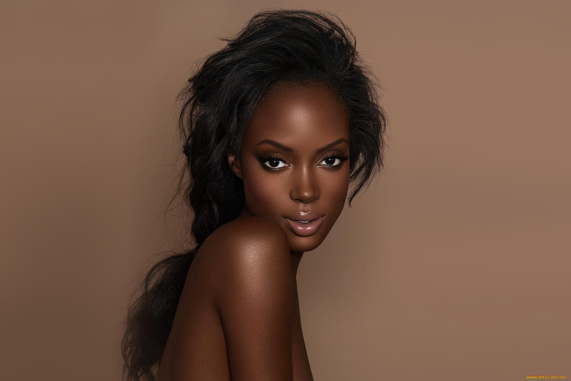 девушки, -unsort, , темнокожие, модель, портрет, лицо, причёска, макияж, мулатка, девушка, брюнетка