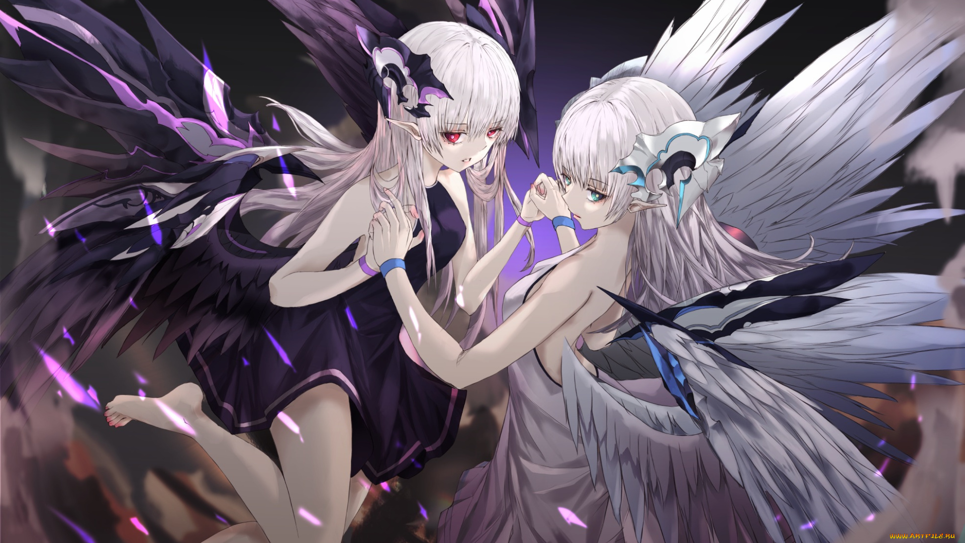 аниме, ангелы, , демоны