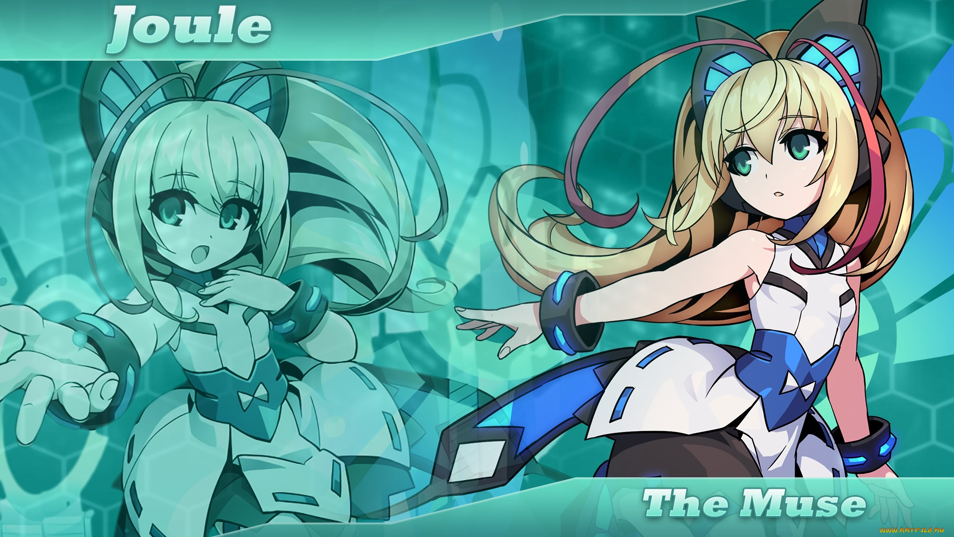 аниме, azure, striker, gunvolt, azure, striker, gunvolt, 2