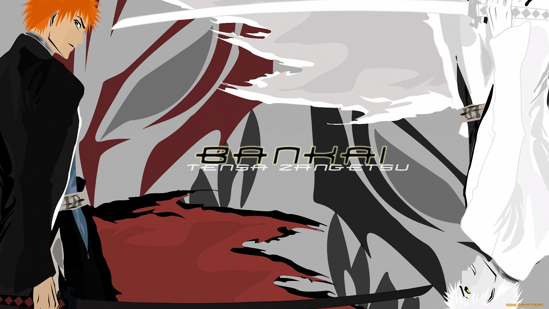 аниме, bleach, меч, kurosaki, shinigami, ichigo, hichigo, ичиго, шинигами