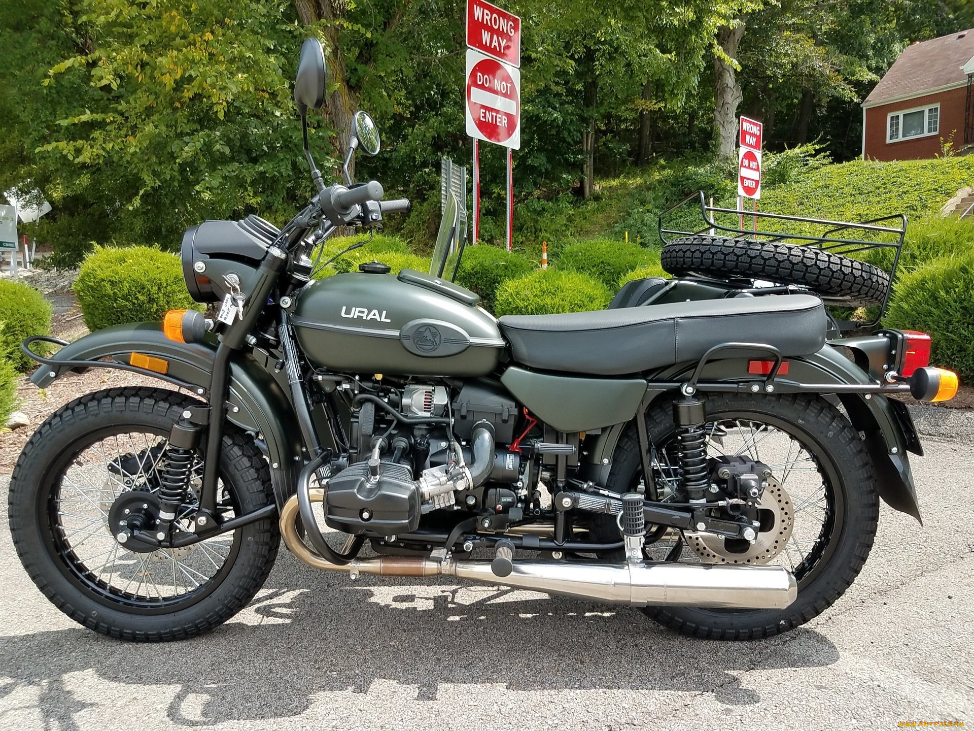 урал, мотоциклы, мотоциклы, с, коляской, мотоцикл