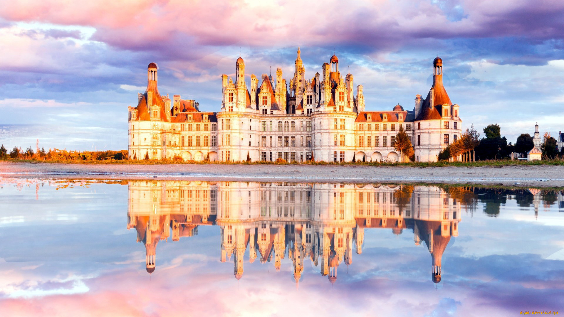 chateau, de, chambord, города, замки, франции, chateau, de, chambord