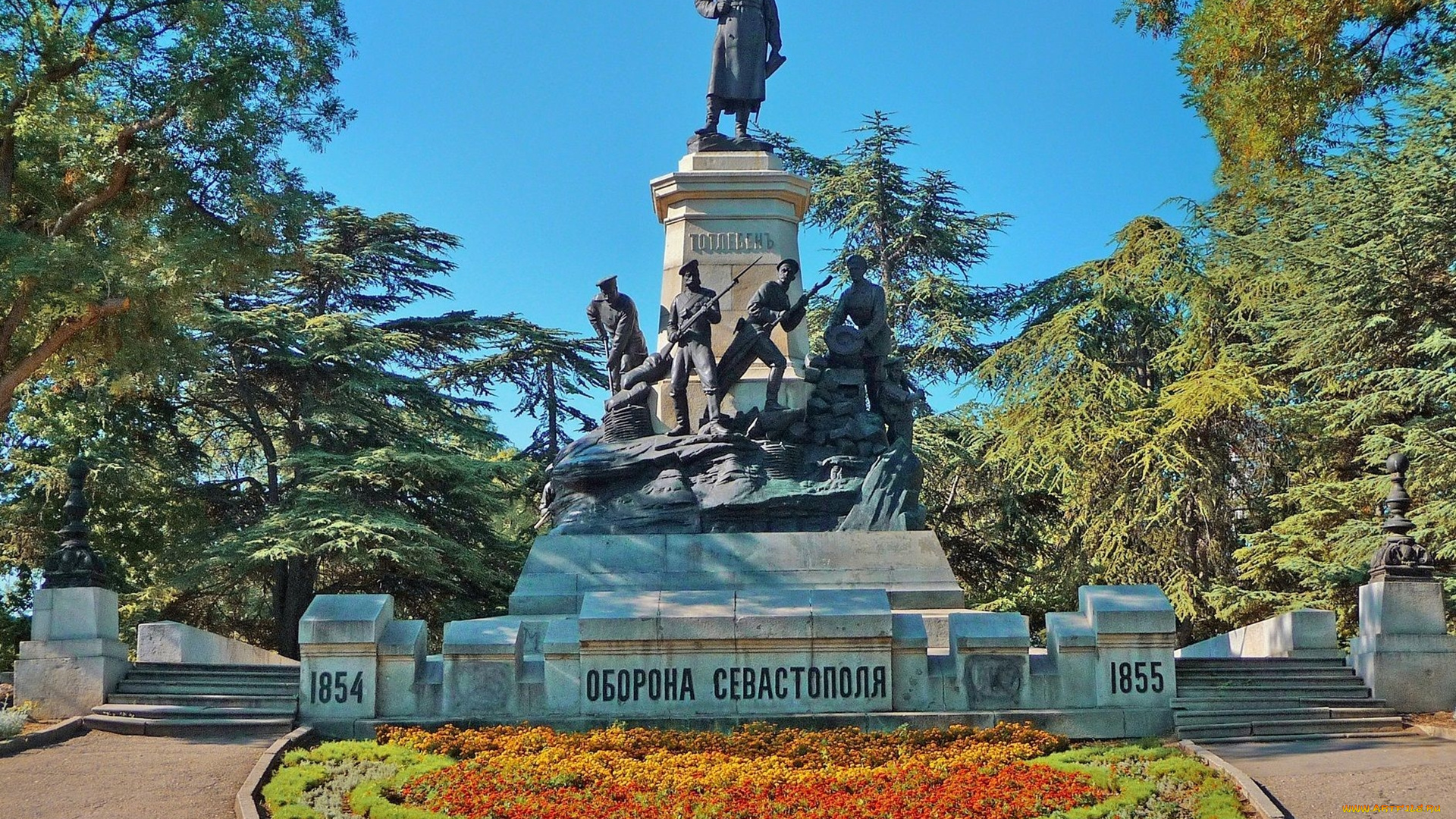 севастополь, города, -, памятники, , скульптуры, , арт-объекты, крым, город, памятник, деревья