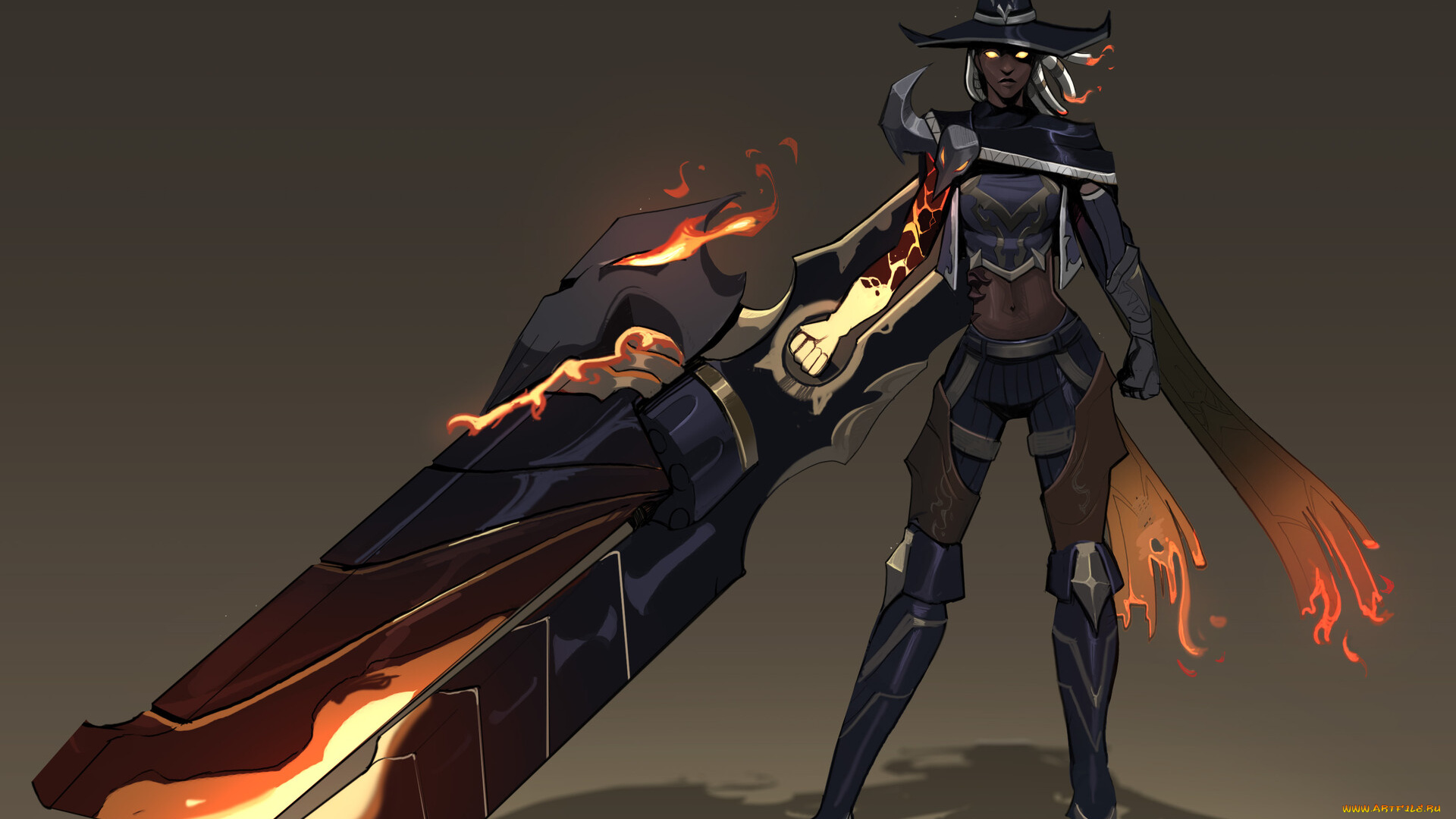 видео, игры, league, of, legends, девушка, оружие, шляпа, сапоги, шарф, senna