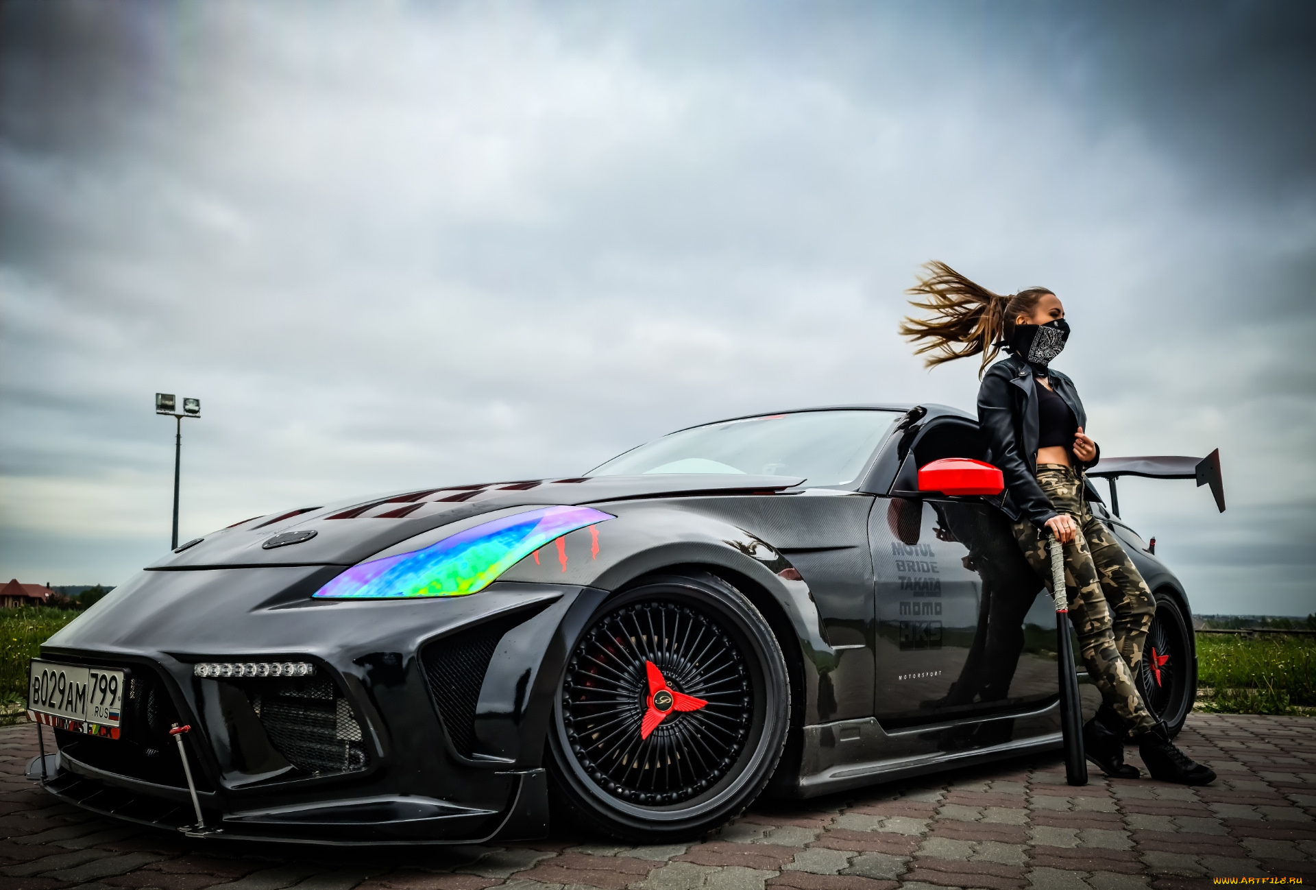 автомобили, -авто, с, девушками, nissan, 350z