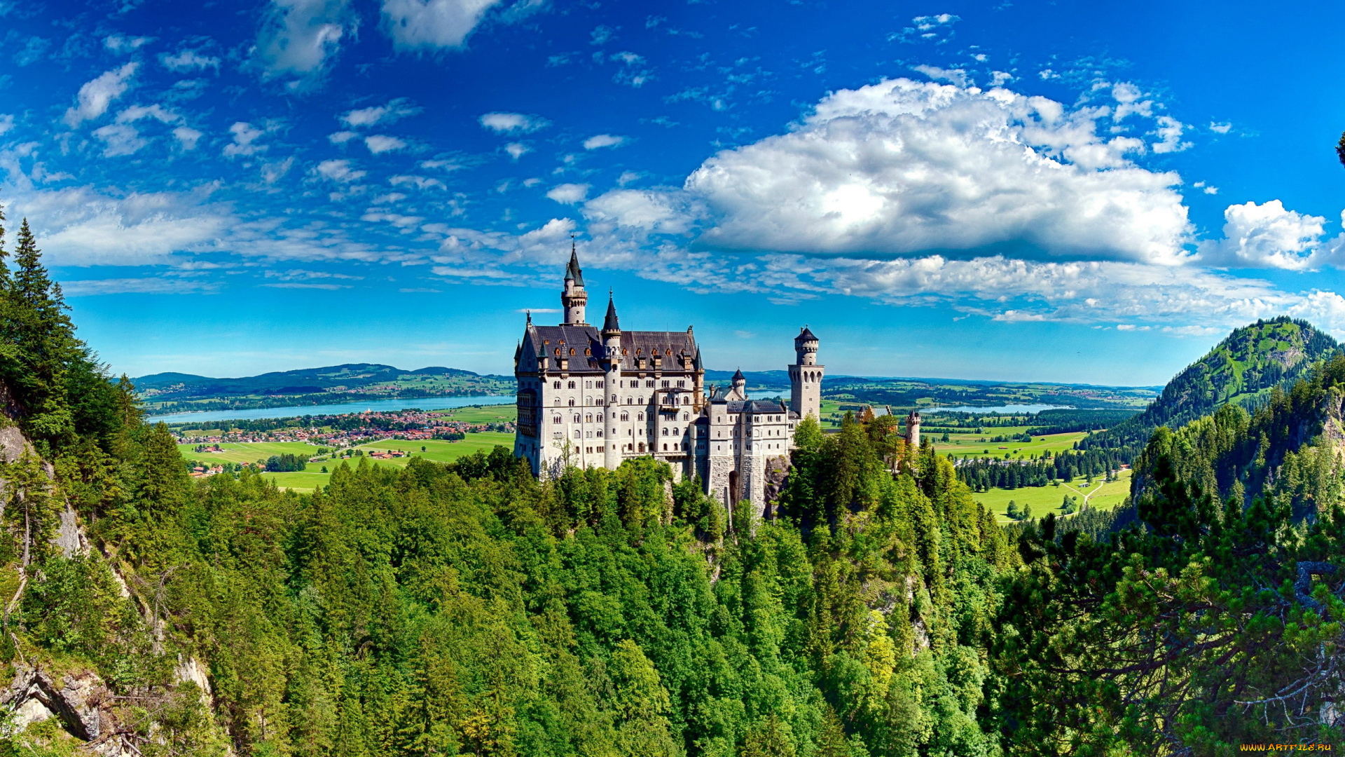 neuschwanstein, castle, города, замок, нойшванштайн, , германия, neuschwanstein, castle