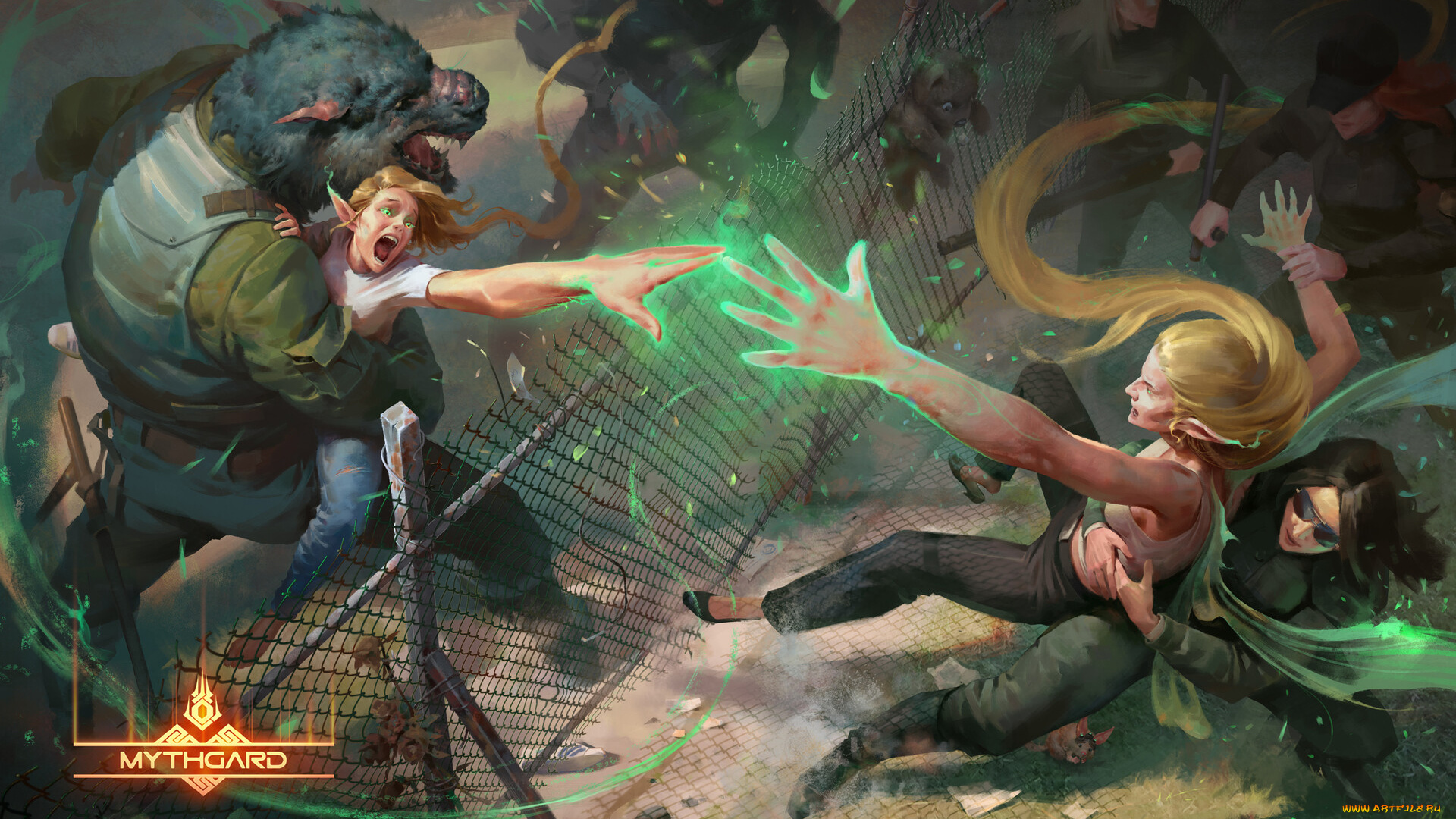 видео, игры, mythgard, существа, забор