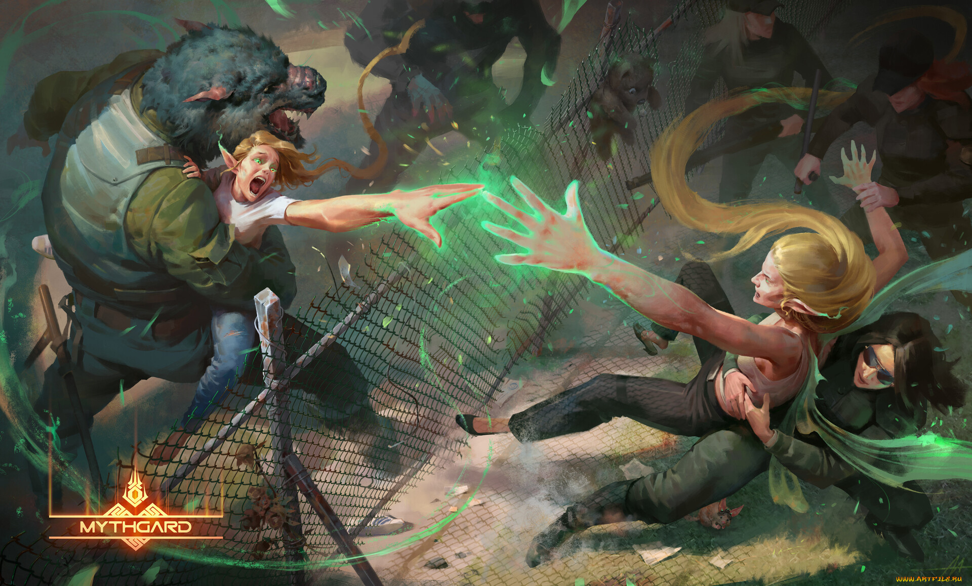 видео, игры, mythgard, существа, забор