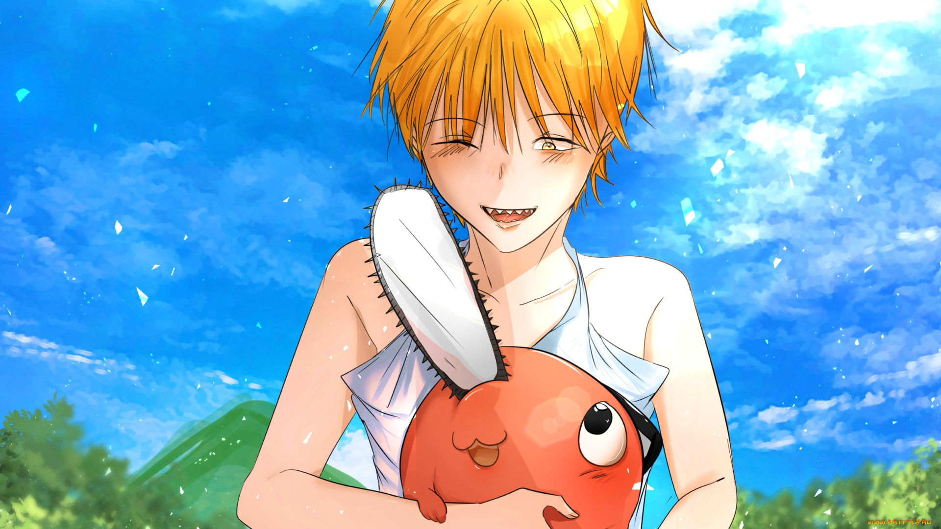 аниме, chainsaw, man, chainsaw, man