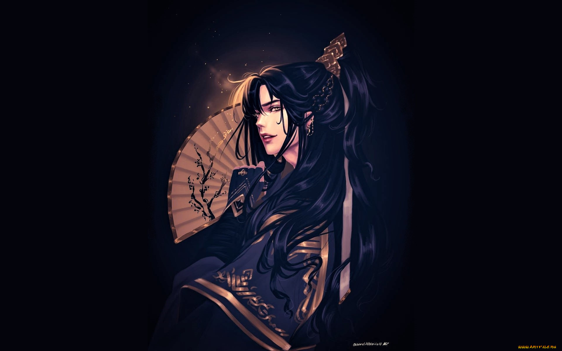 аниме, mo, dao, zu, shi, не, хуайсан, веер