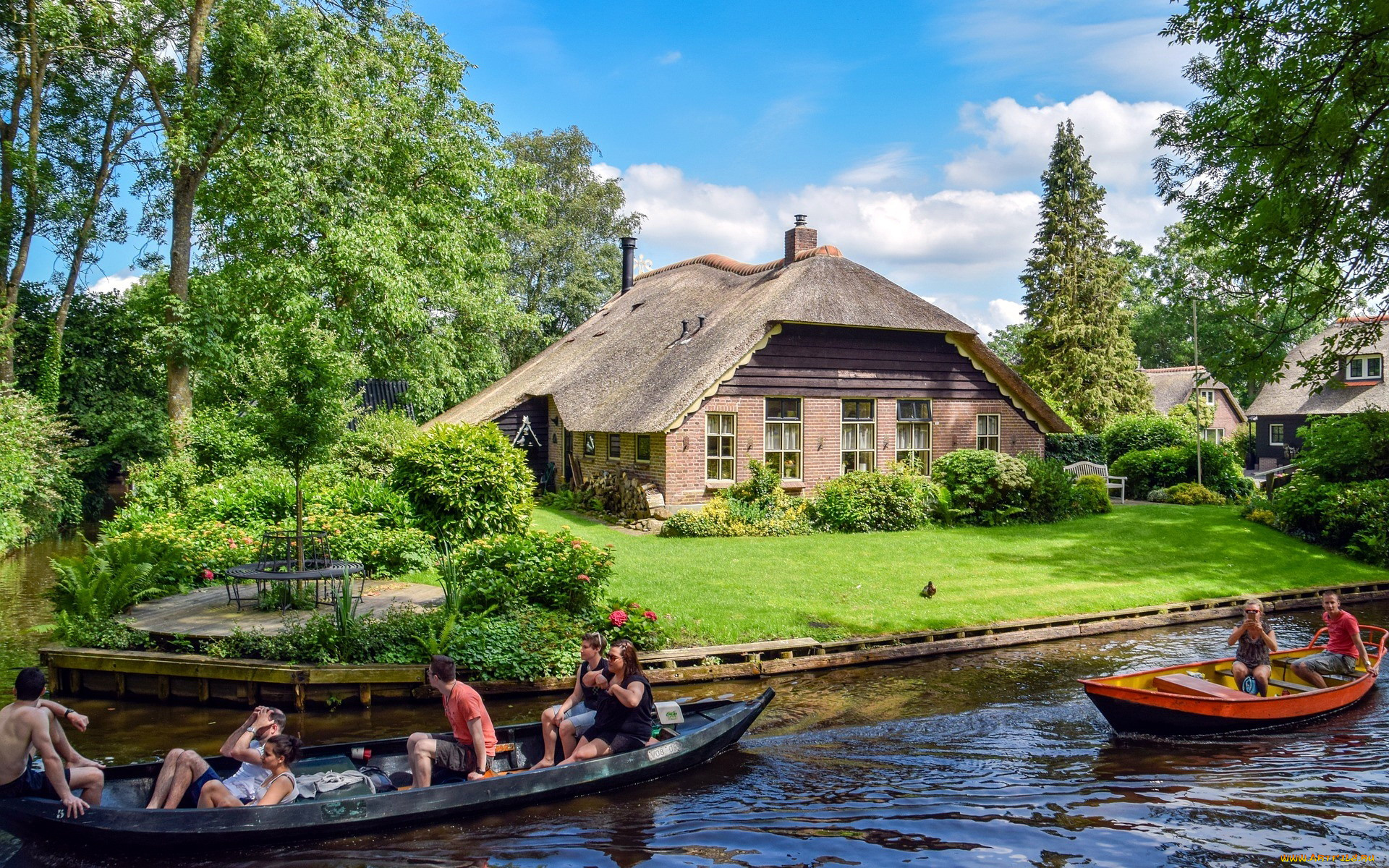 giethoorn, netherlands, города, -, здания, , дома