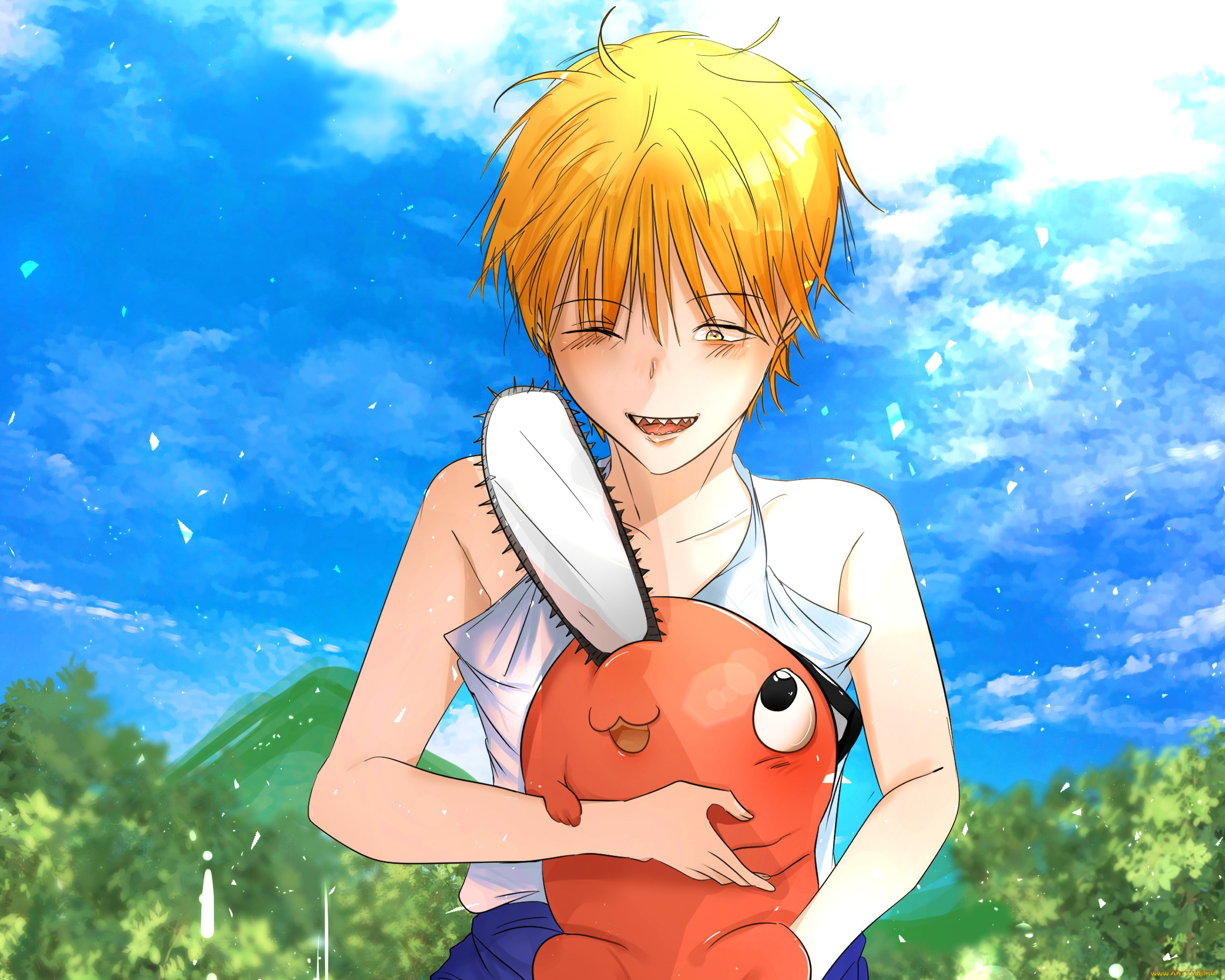 аниме, chainsaw, man, chainsaw, man