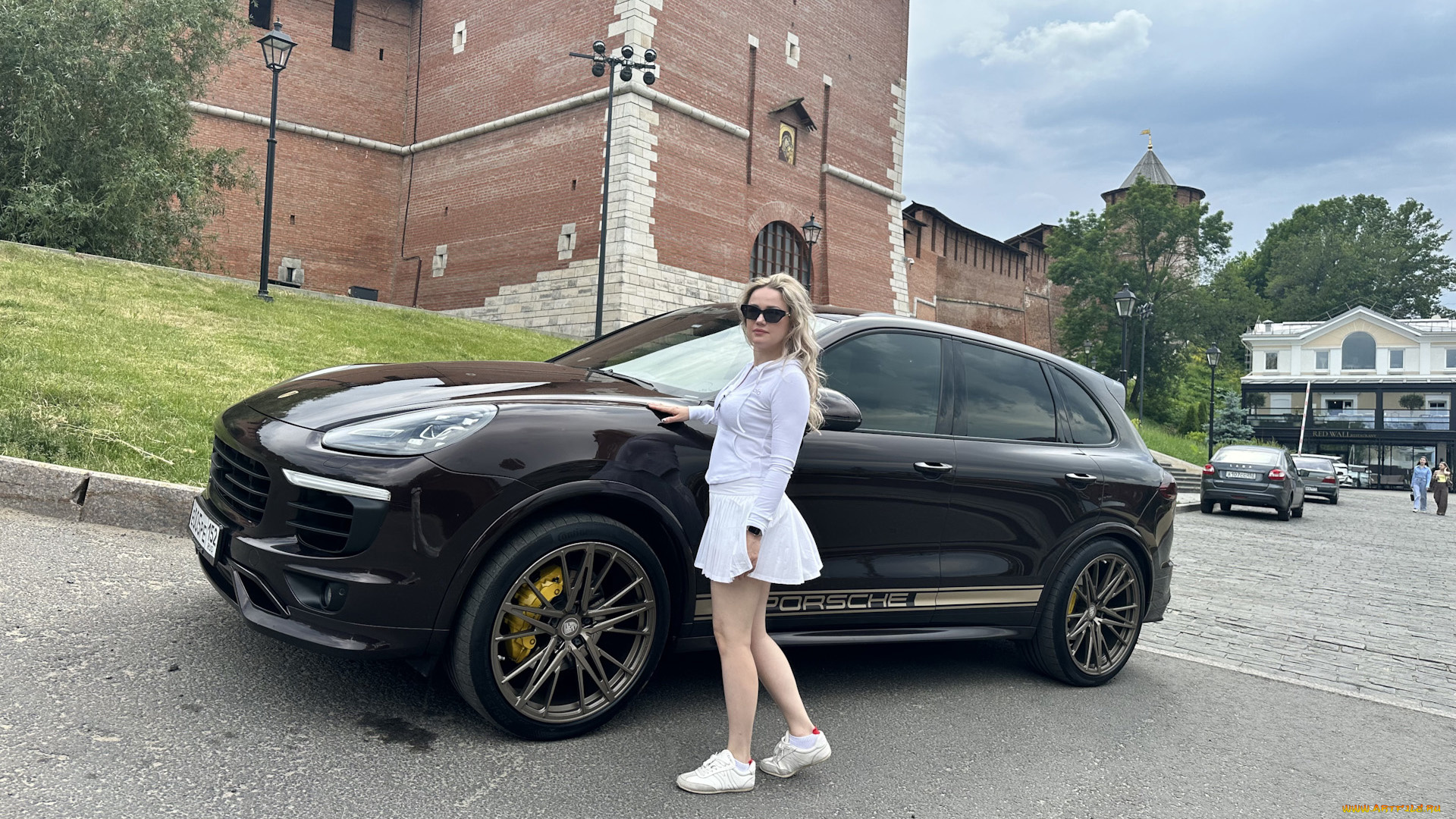 автомобили, -авто, с, девушками, porsche, cayenne