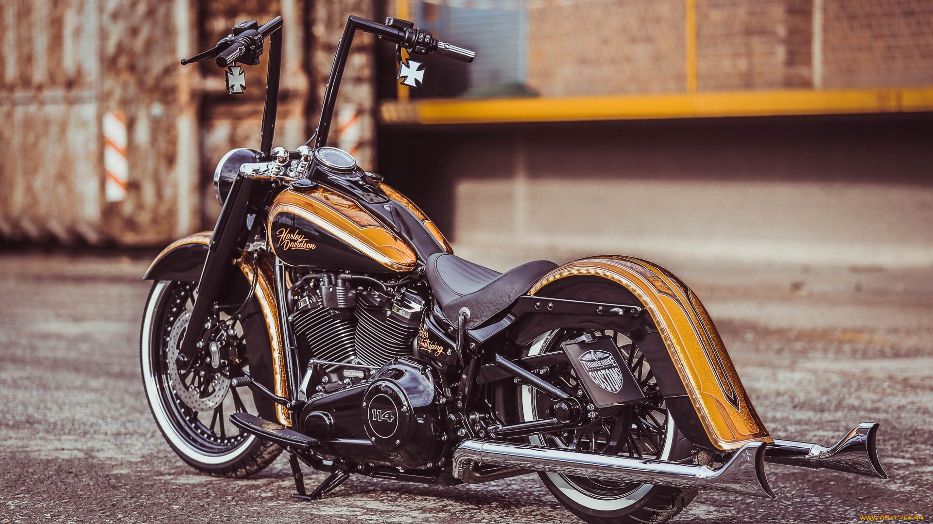харлей, мотоциклы, harley-davidson, мотоцикл, байк, thunderbike, customs