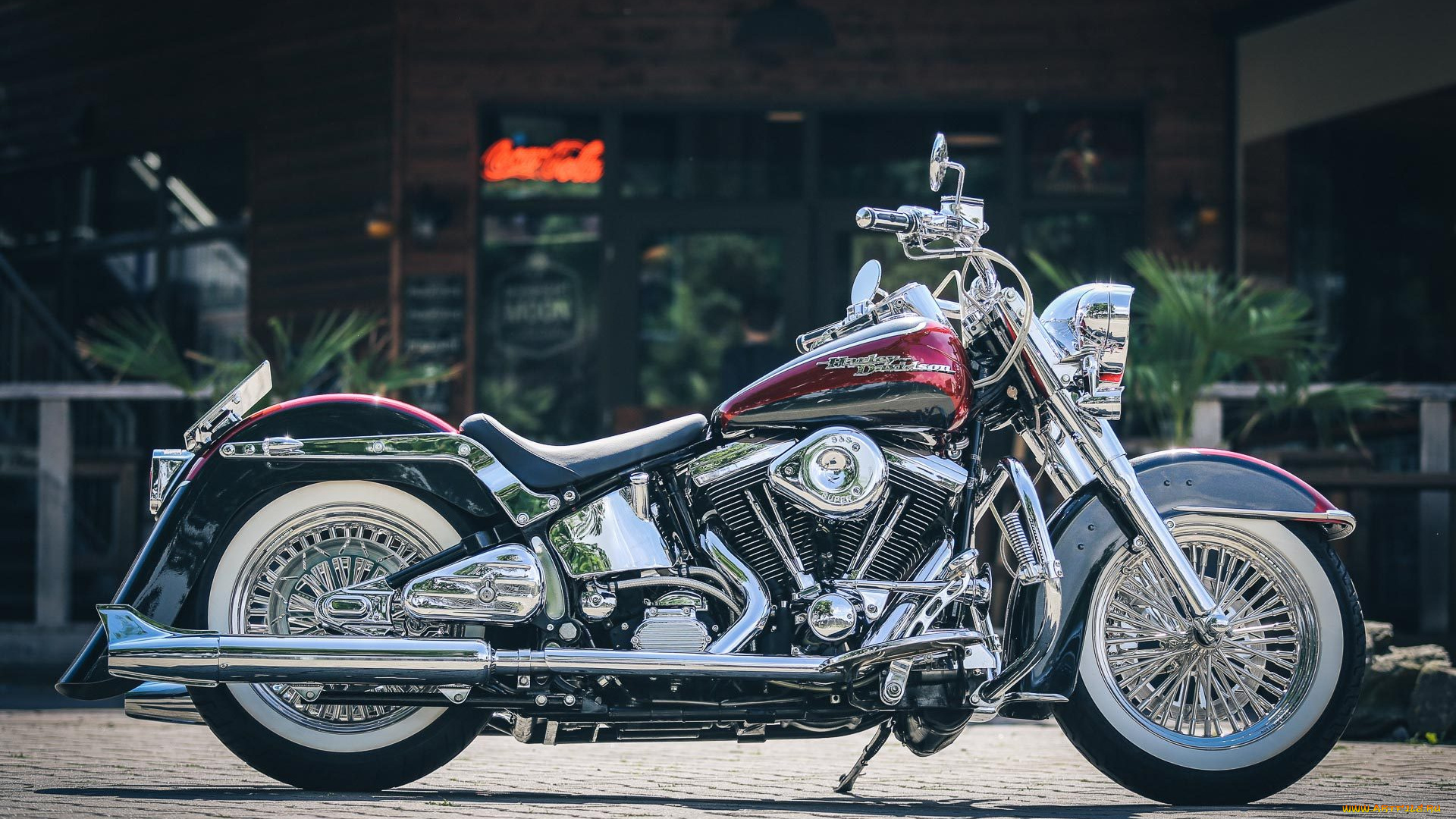 harley, мотоциклы, harley-davidson, thunderbike, customs, мотоцикл, байк, чёрно-красный