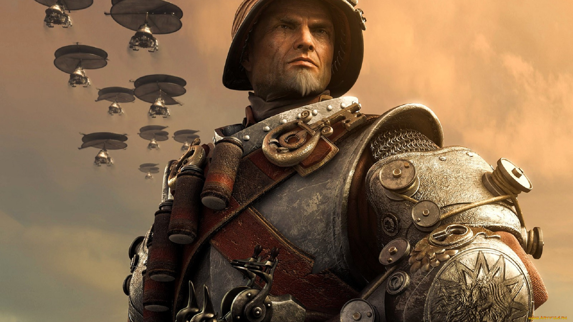 видео, игры, rise, of, nations, , rise, of, legends, воин, броня, оружие, шлем, летательные, аппараты