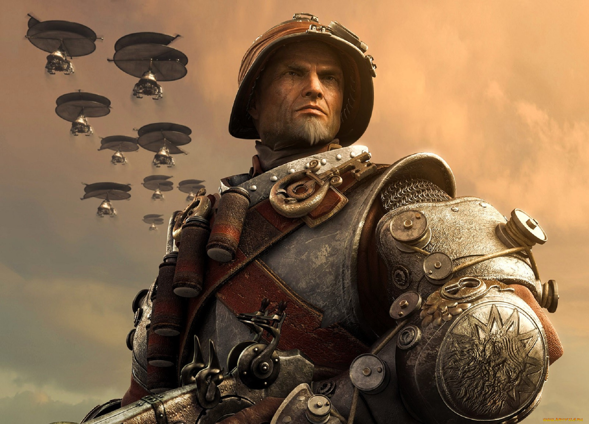 видео, игры, rise, of, nations, , rise, of, legends, воин, броня, оружие, шлем, летательные, аппараты