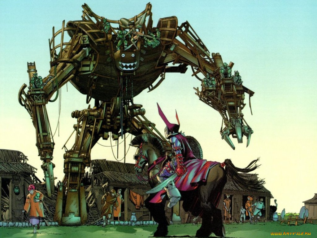 фэнтези, роботы, киборги, механизмы