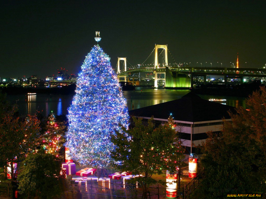 праздничные, новогодние, пейзажи