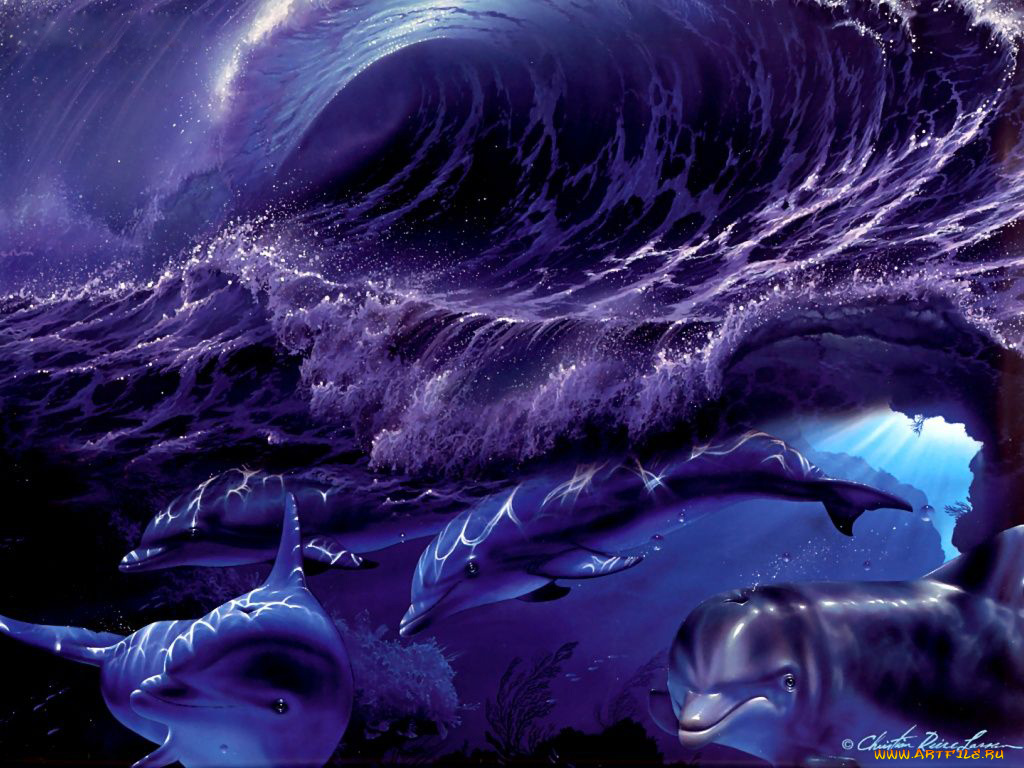 рисованные, животные