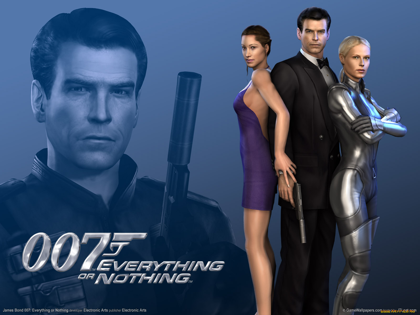 видео, игры, james, bond, 007, everything, or, nothing