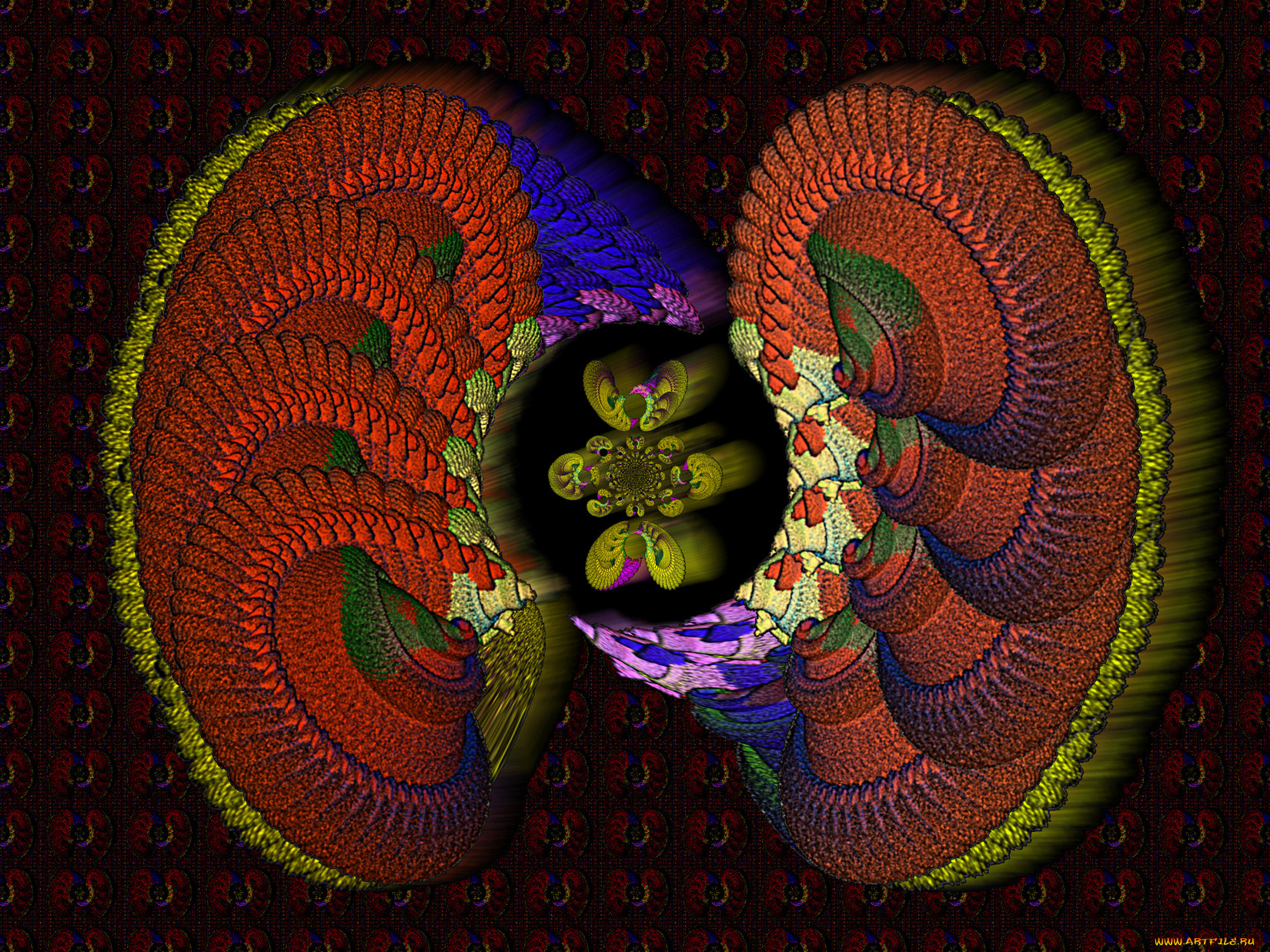 3д, графика, fractal, фракталы