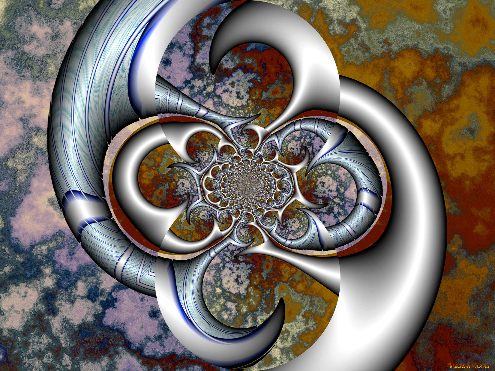 3д, графика, fractal, фракталы