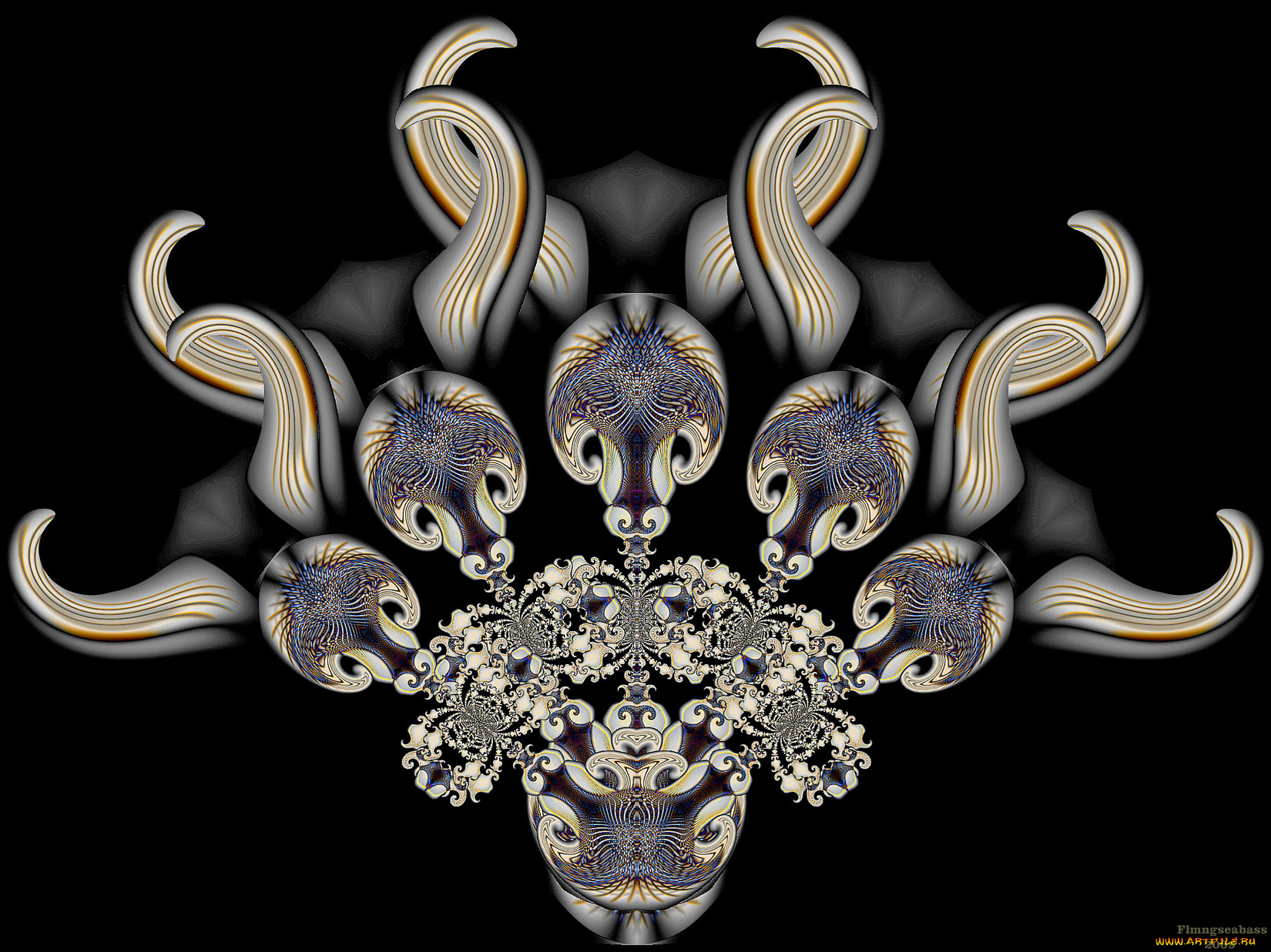 3д, графика, fractal, фракталы