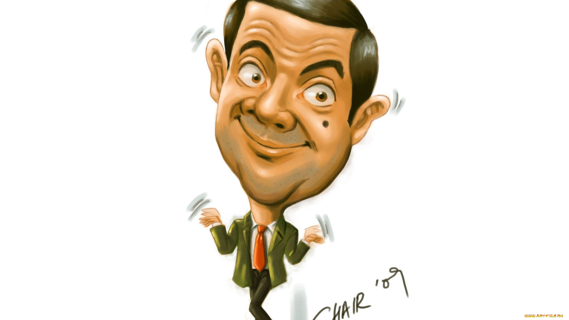 рисованные, люди, мистер, бин