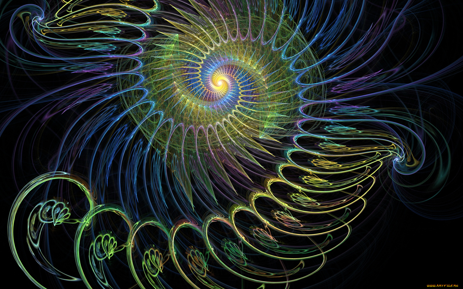 3д, графика, fractal, фракталы