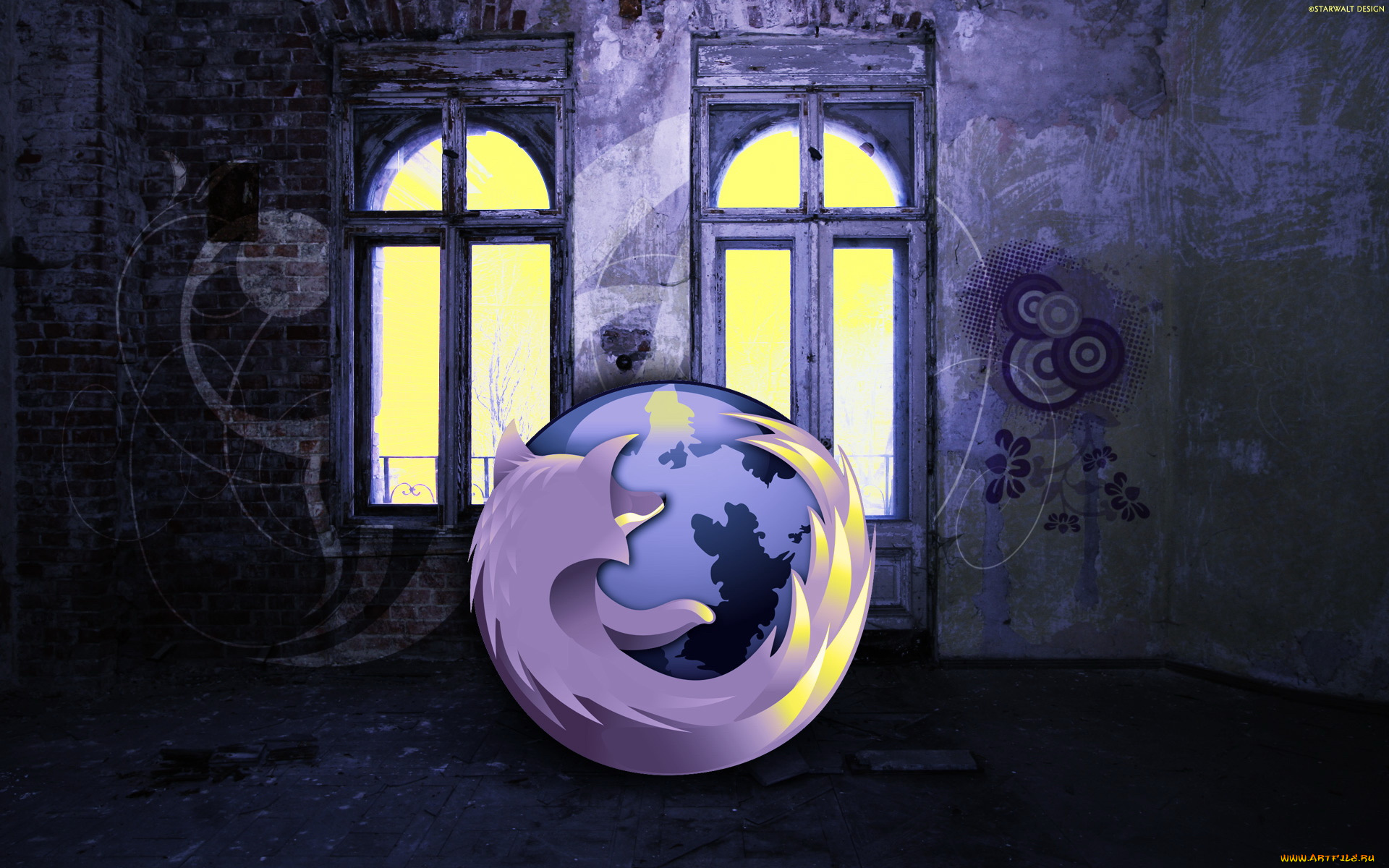 компьютеры, mozilla, firefox, окна, лиса