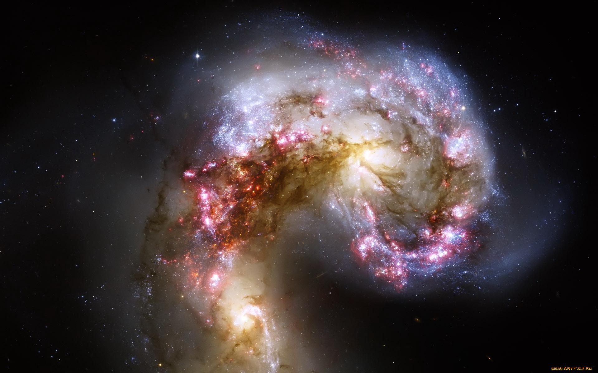 космос, галактики, туманности, звёзды, туманость