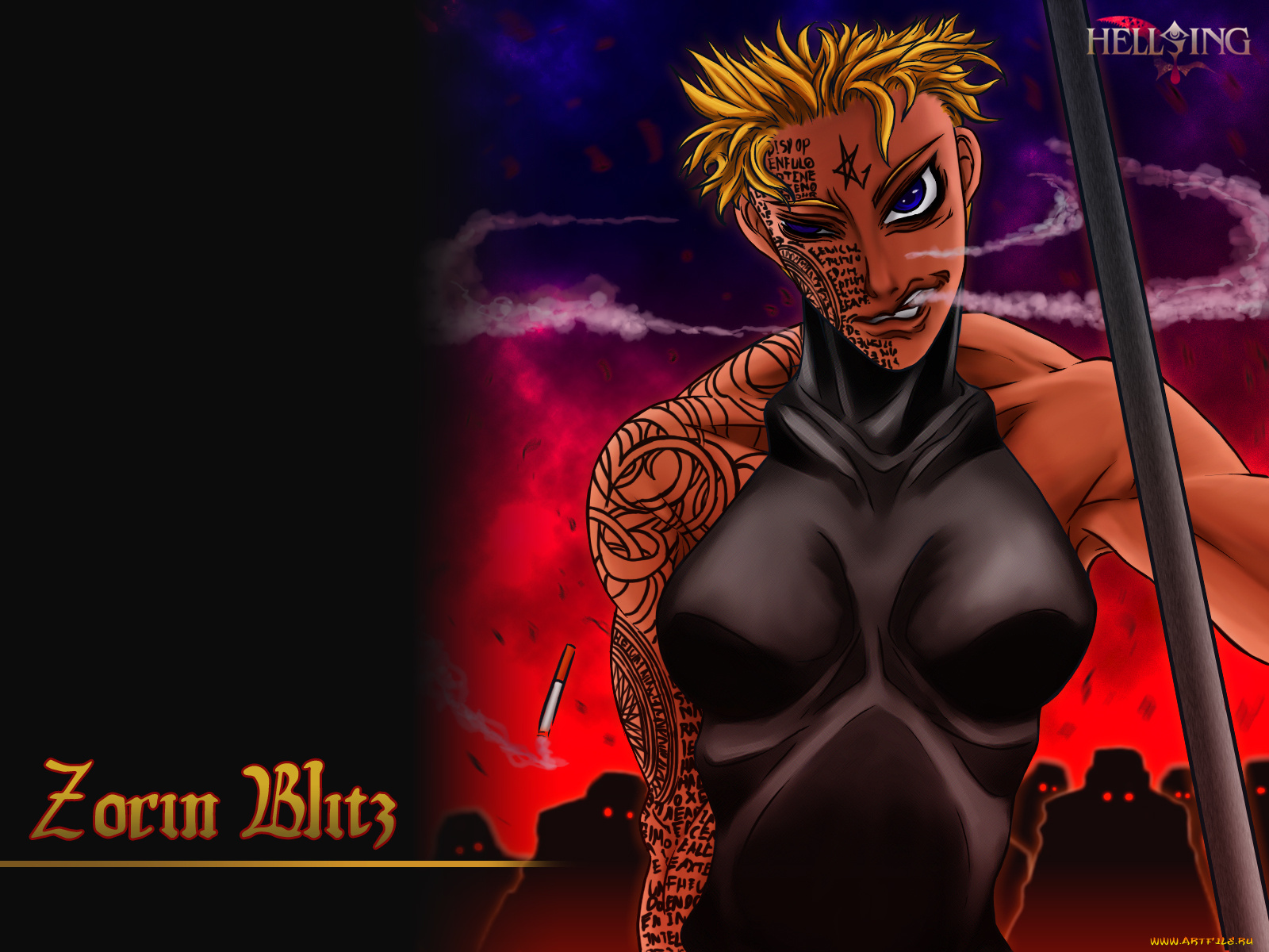 аниме, hellsing, zorin