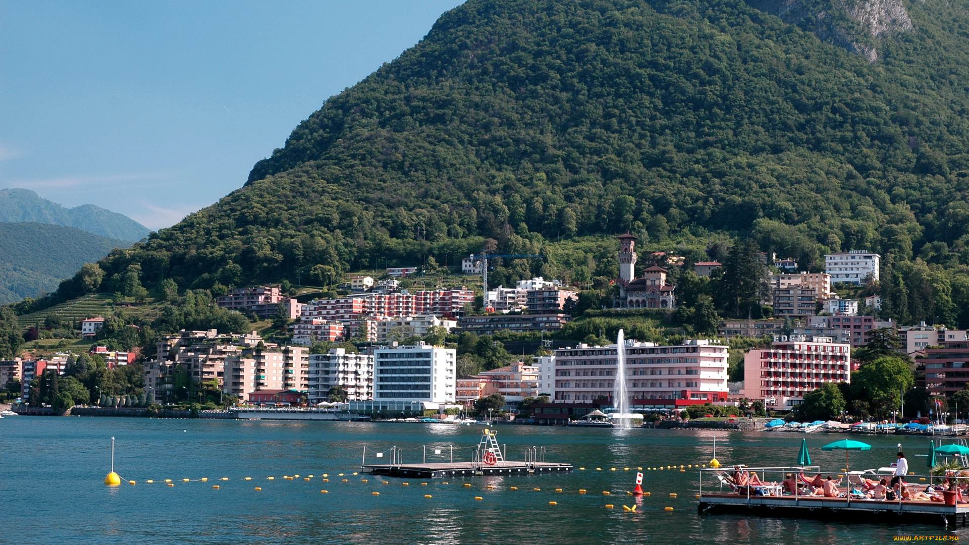 швейцария, берн, города, река, набережная, мост, дома