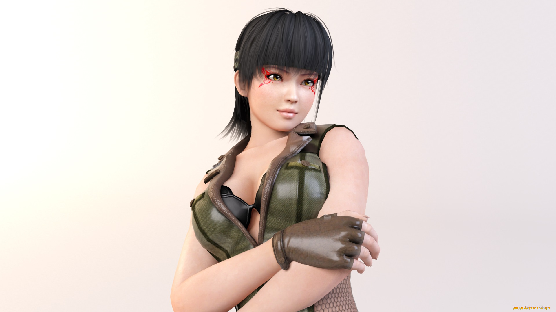 3д, графика, anime, аниме, взгляд